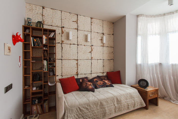 pufe em um interior estilo loft