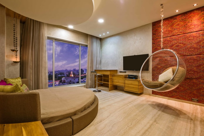 TV no interior do quarto