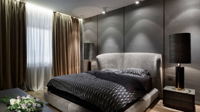 quarto cinza-bege