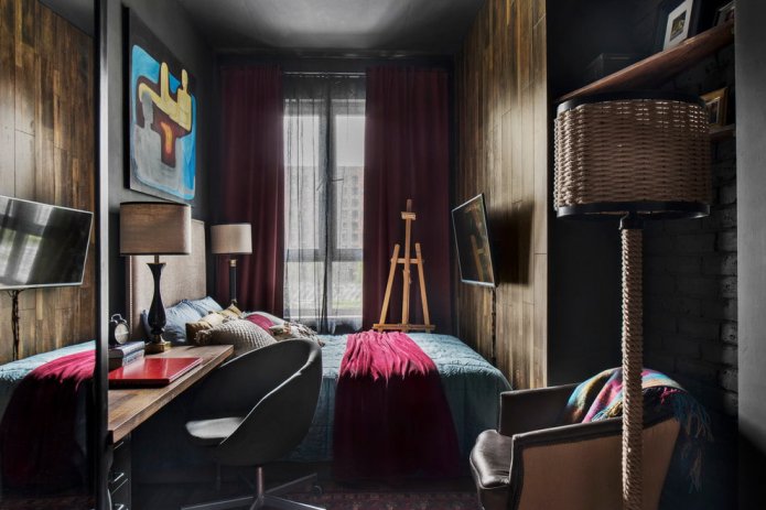 quarto de cor escura