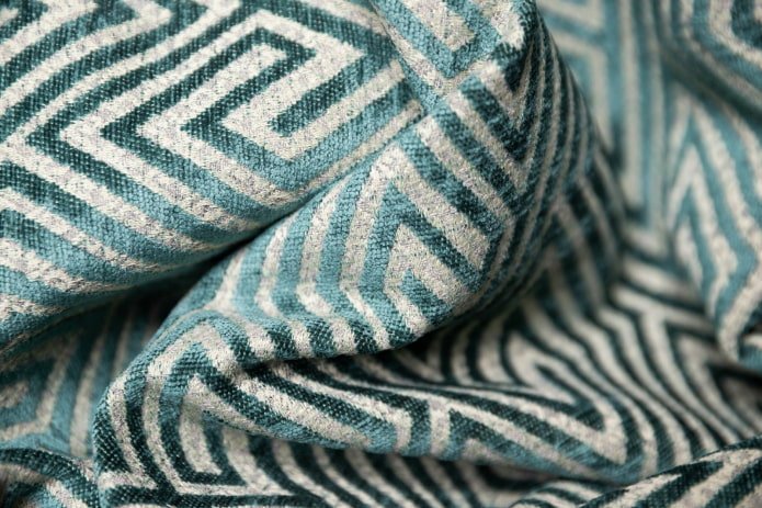 móveis de chenille com padrão