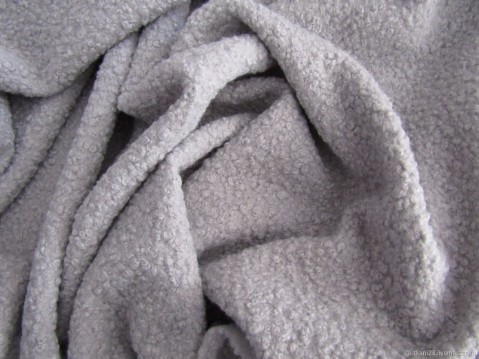 textura de tecido bouclé