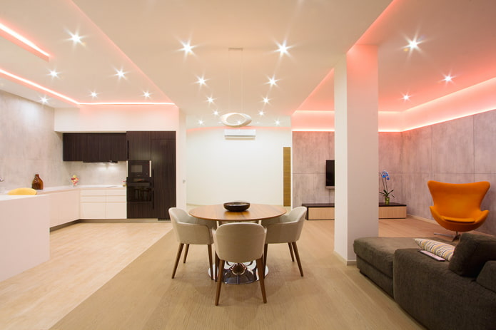 iluminação pontual em design de interiores