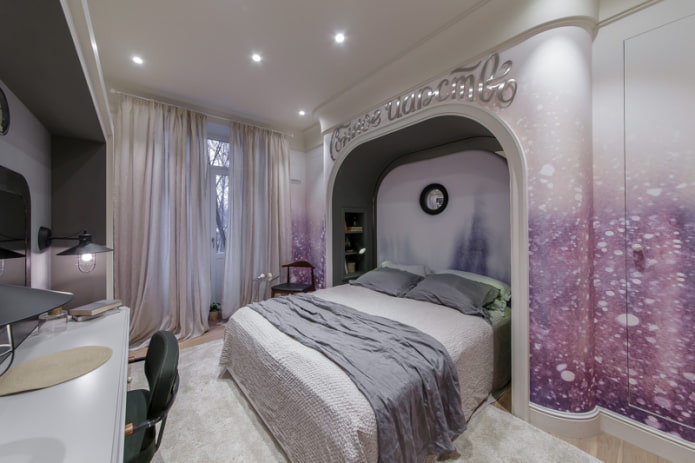 holofotes no quarto