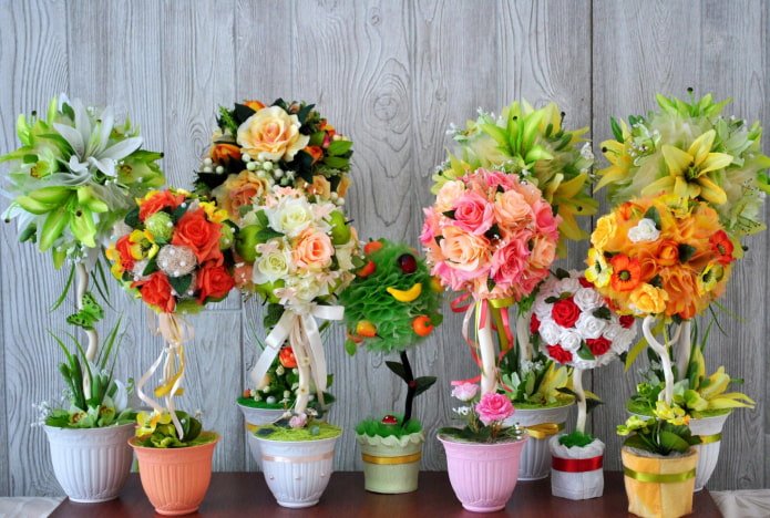 Topiarias de flores