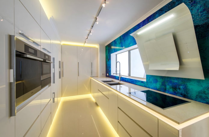 posicionamento linear da luz de trilho