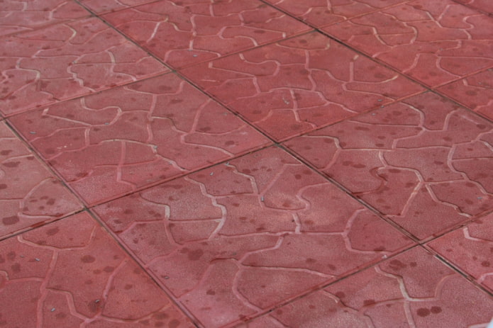 laje de pavimentação trapezoidal com textura de nuvem