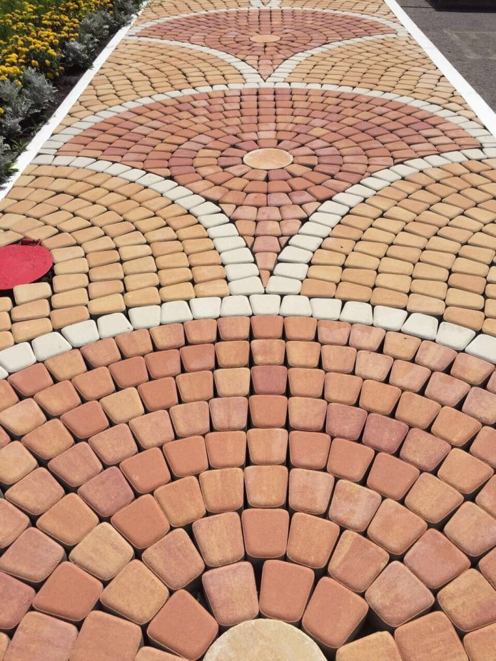 ladrilhos estampados para calçada