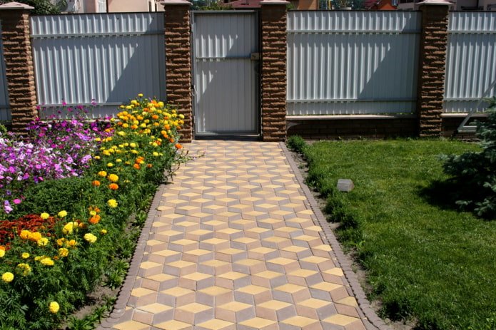 ladrilhos de calçada na dacha