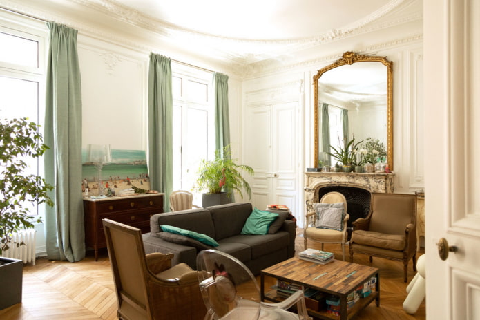 Cortinas verde-claro