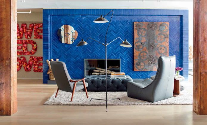 Sala de estar, feita em estilo moderno