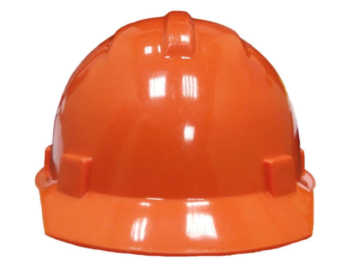 capacete laranja