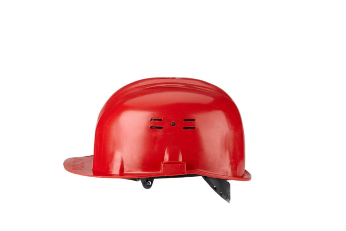 capacete vermelho