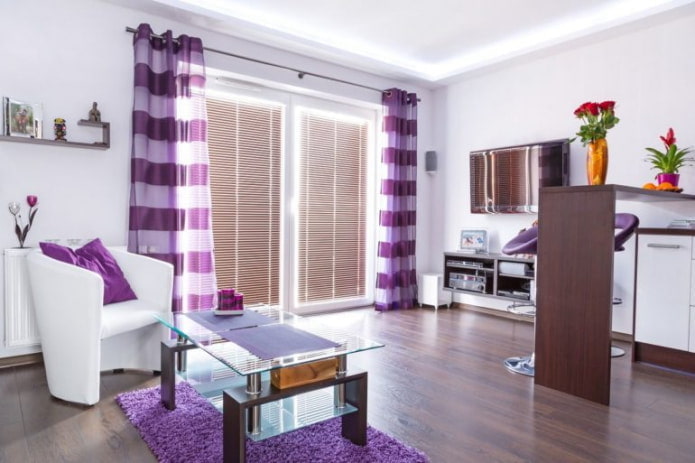 cortinas com ilhós em listras