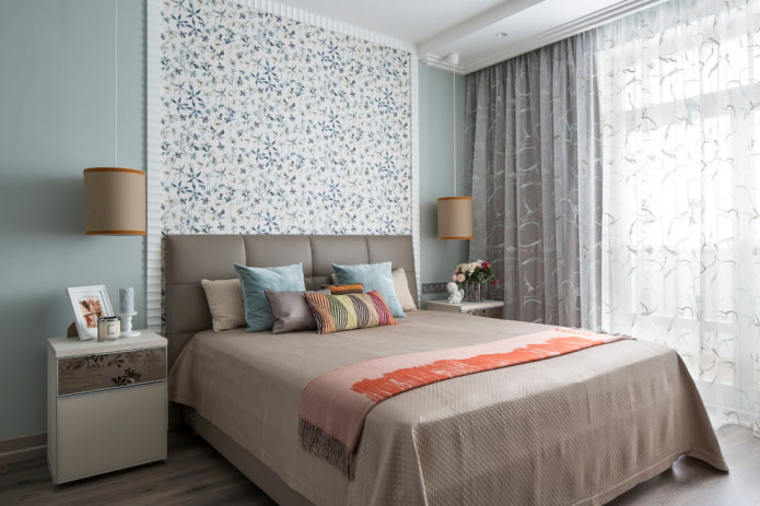 cortinas bordadas no quarto