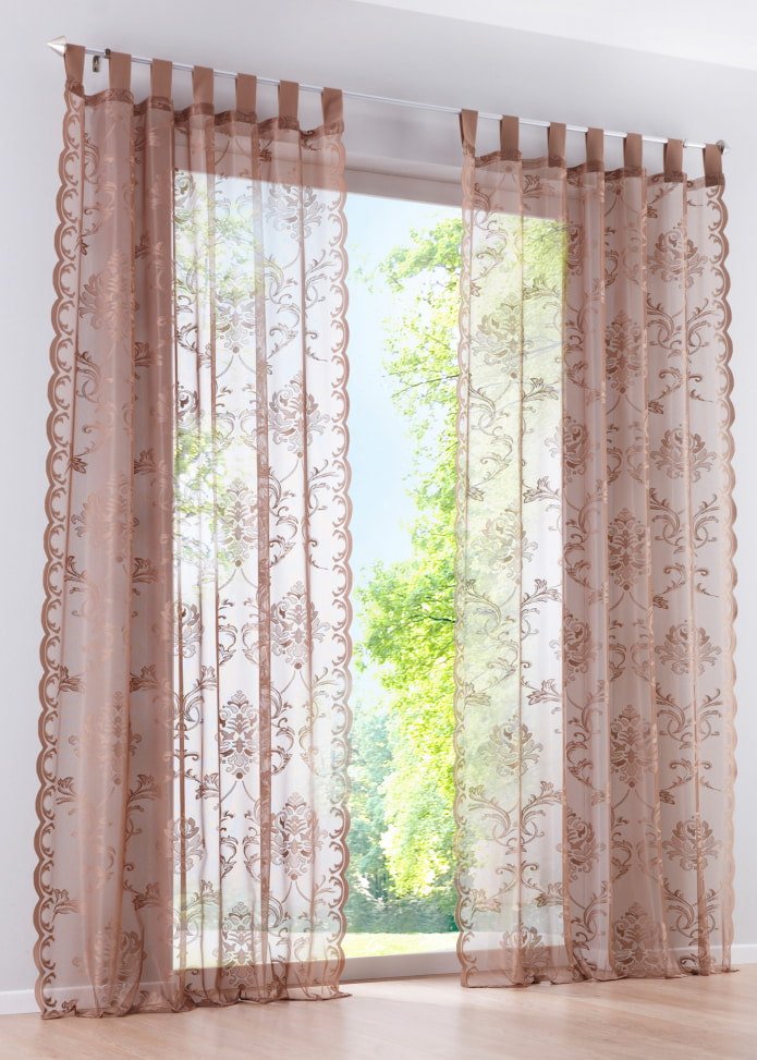 cortinas com laçadas