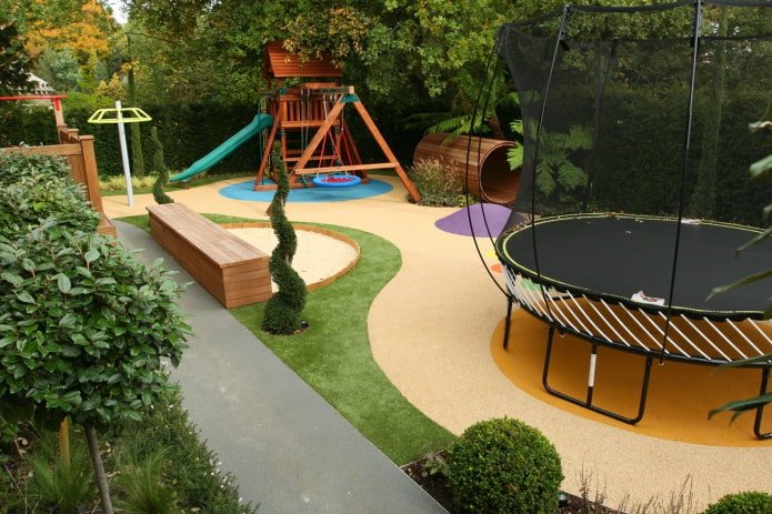 área de recreação infantil na dacha