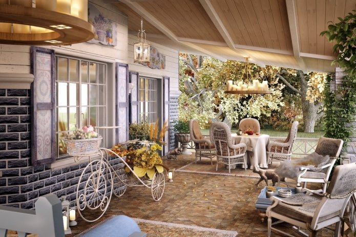 terraço em estilo provençal