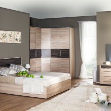 Guarda-roupa de canto no quarto: tipos, conteúdos, tamanhos, design-5