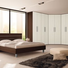 Guarda-roupa de canto no quarto: tipos, conteúdos, tamanhos, design-7