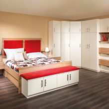 Guarda-roupa de canto no quarto: tipos, conteúdo, tamanhos, design-12