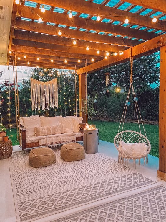 Um lugar aconchegante para relaxar à noite