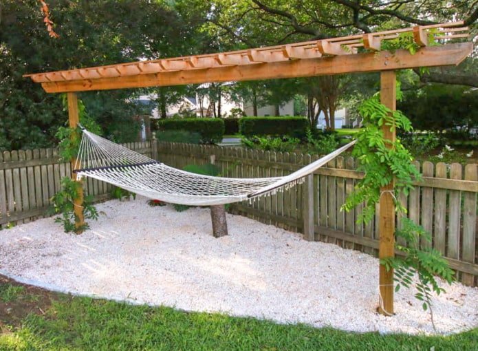 Pérgola com rede