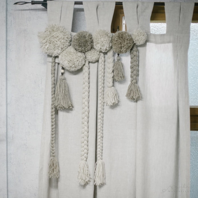 Composição de pompons