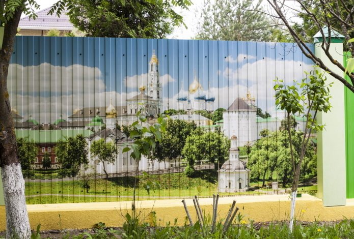 Impressão de fotos em chapa ondulada