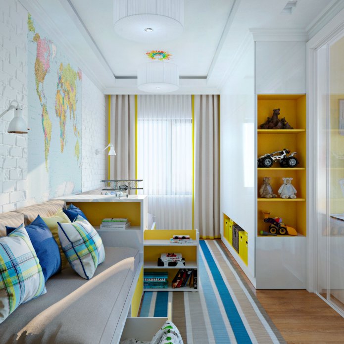 quarto de bebê branco com detalhes brilhantes