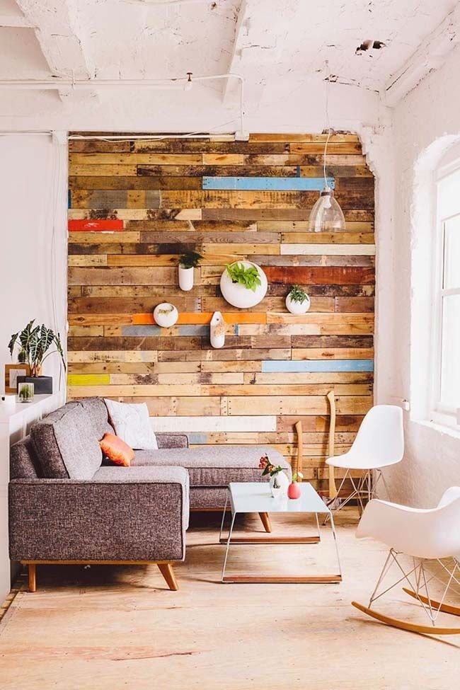 acabamento decorativo com ripa