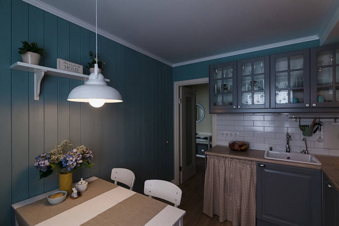 decoração de parede de cozinha de madeira