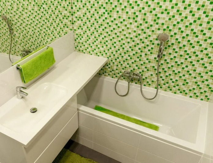 decoração de banheiro com mosaicos