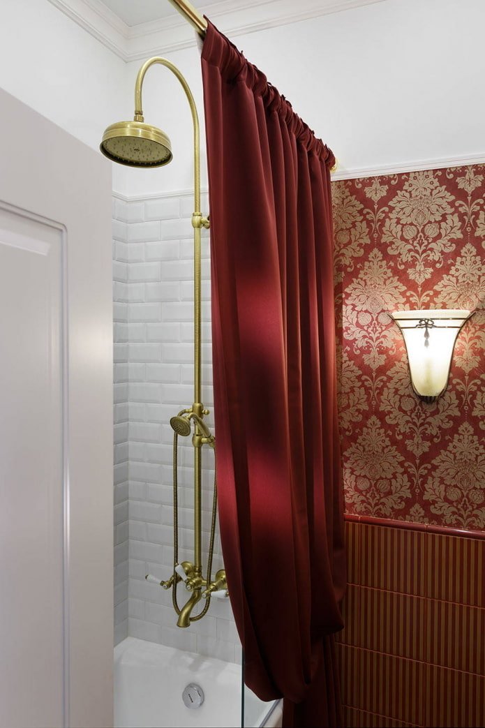 Cortinas bordô