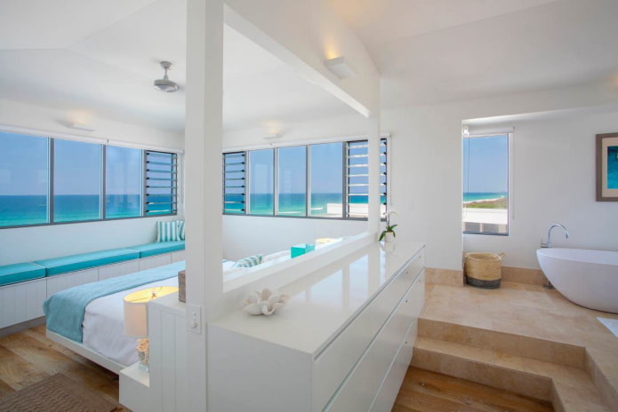 Quarto com vista para o mar