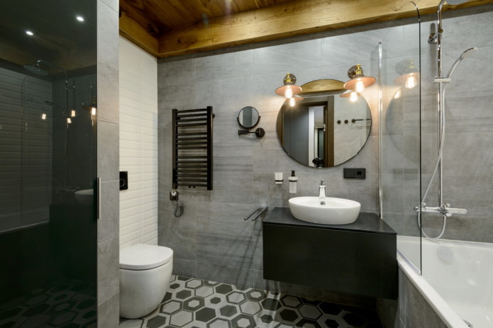 projeto de banheiro em estilo loft