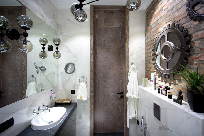 decorando um banheiro em estilo loft