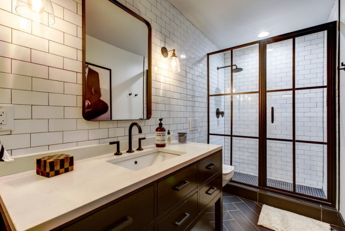 projeto de banheiro em estilo loft