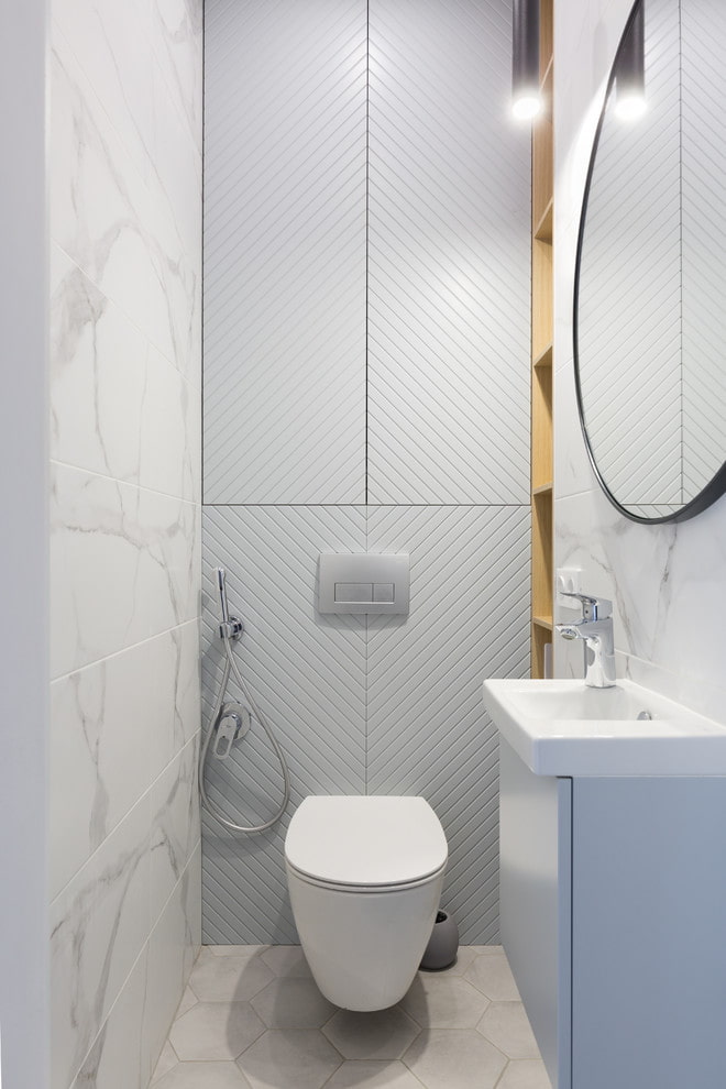 interior de banheiro em estilo minimalista