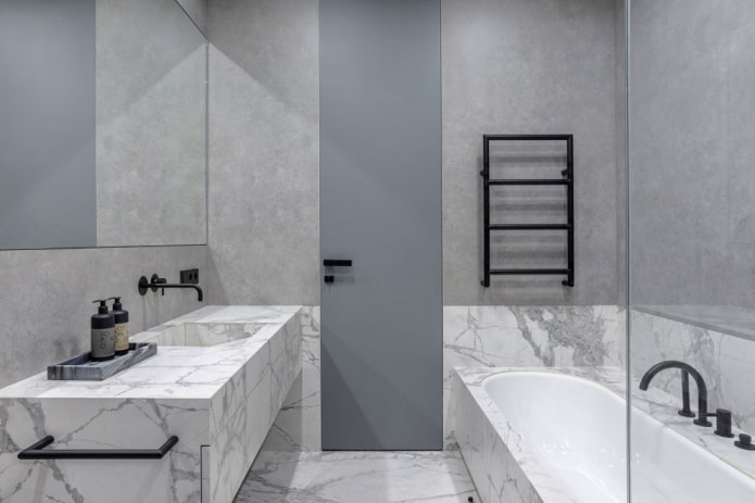 decoração de banheiro no estilo minimalista
