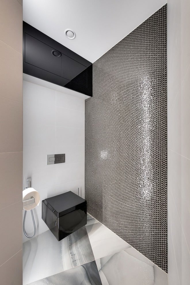 interior de banheiro em estilo minimalista