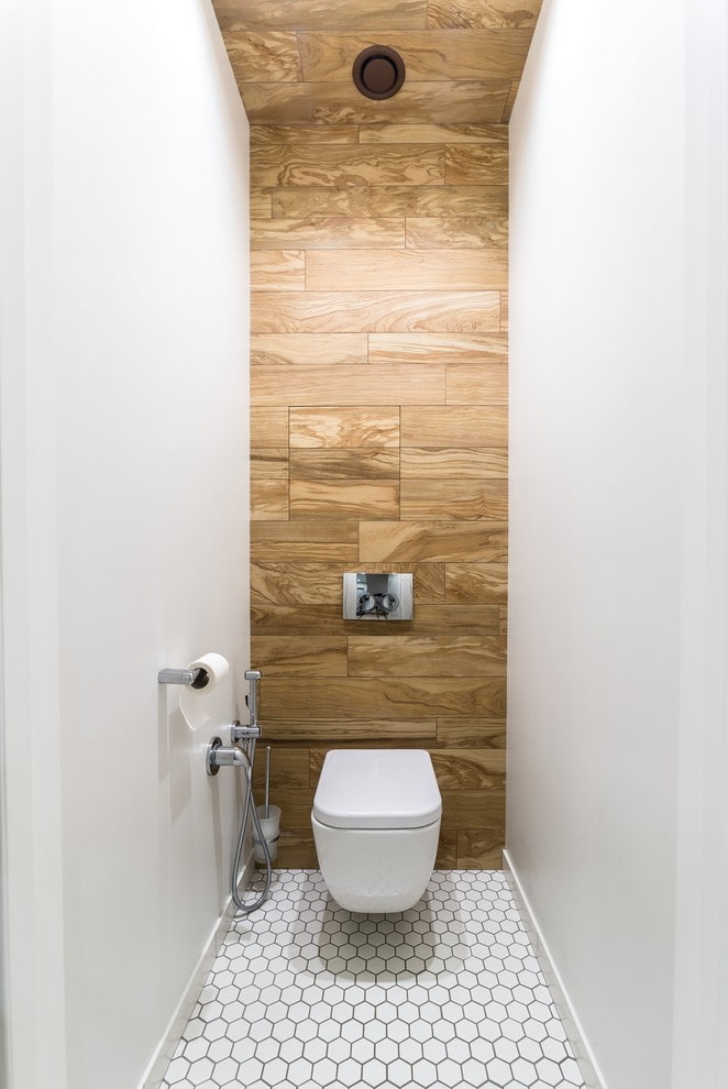 interior de banheiro em estilo minimalista