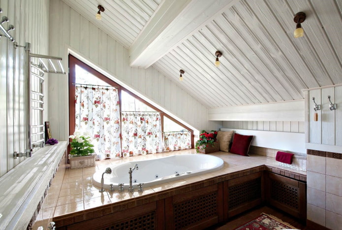 Cortinas com padrão floral