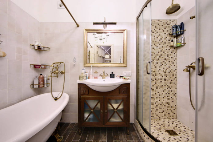 Chuveiro em estilo provençal