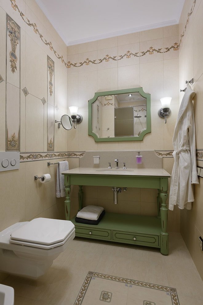 Lavabo com pia em estilo provençal