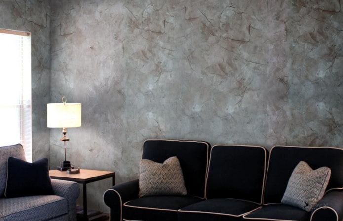 Gesso decorativo veneziano mármore Carrara