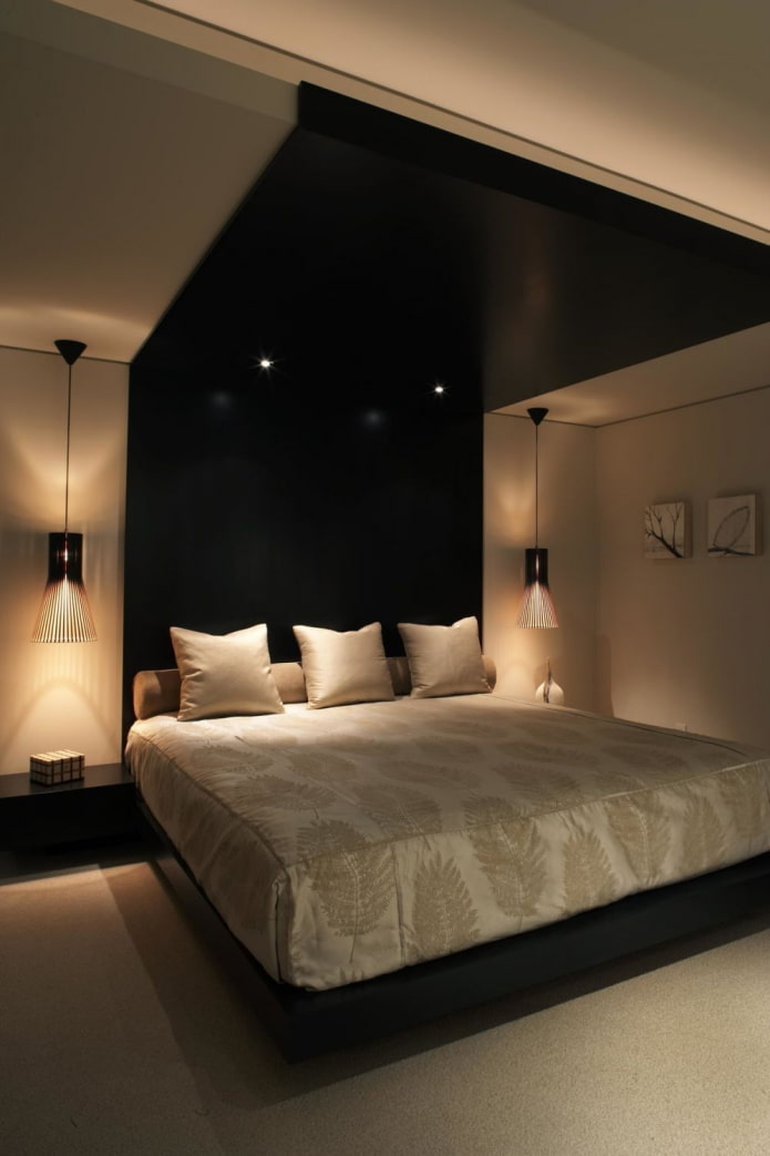 destaque a cama no quarto