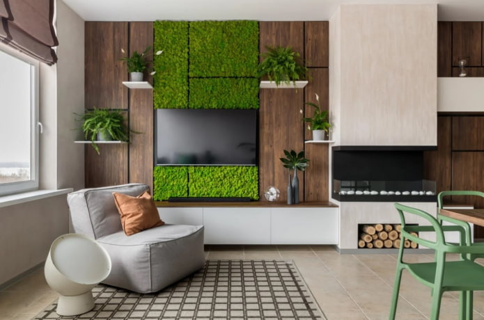 painel de musgo estabilizado