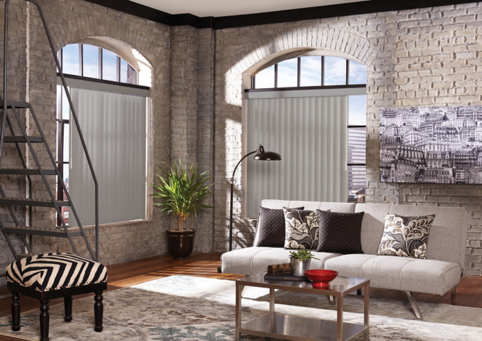 ripas verticais no estilo loft