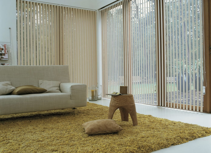 ripas verticais em estilo ecológico